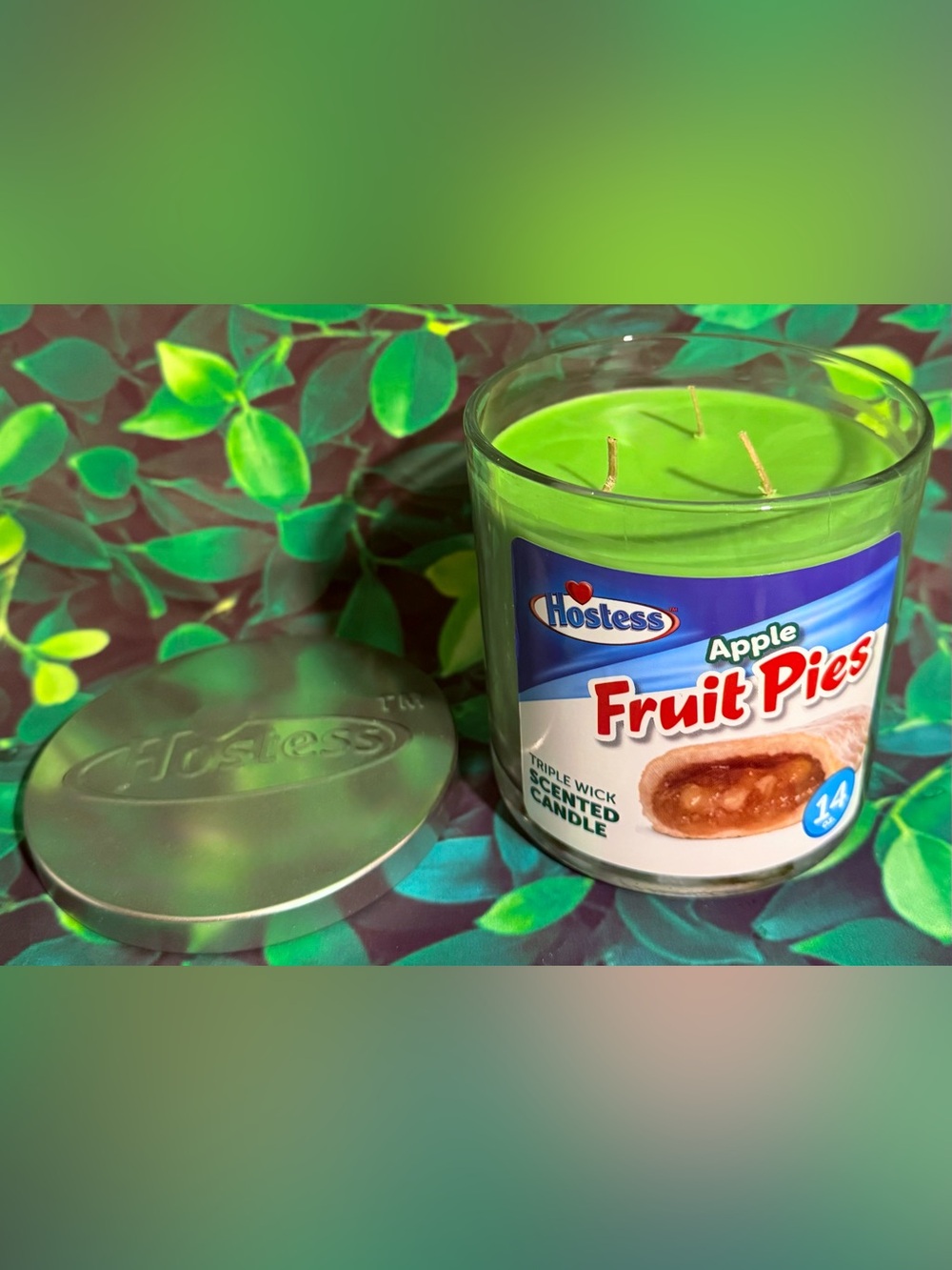 Hostess Candle 3 Wick 14oz Apple Fruit Pie Scent